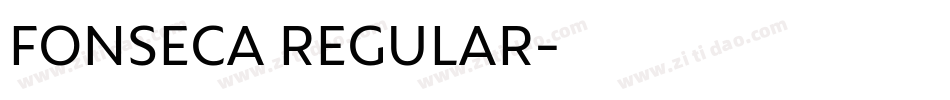 FONSECA REGULAR字体转换